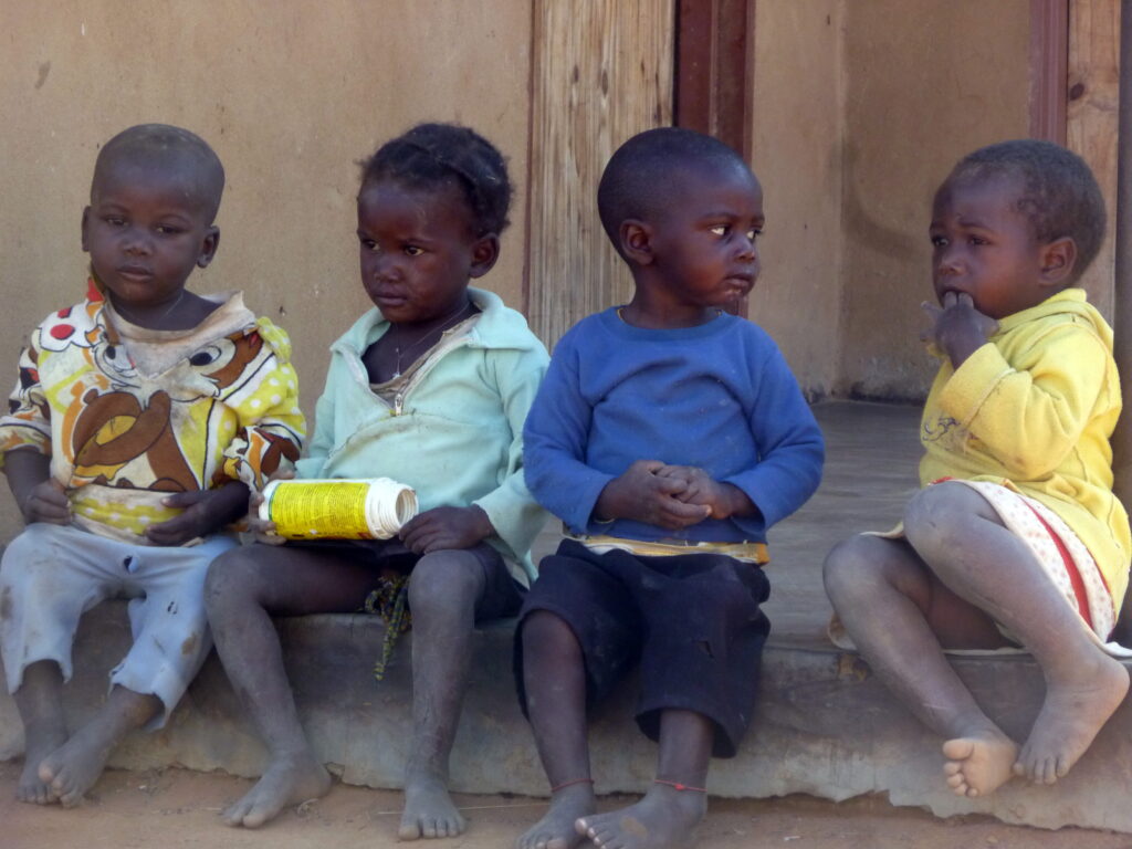 Zukünftige Schulkinder in Simbabwe, Kleinbauernprojekt KAITE / Organic Africa