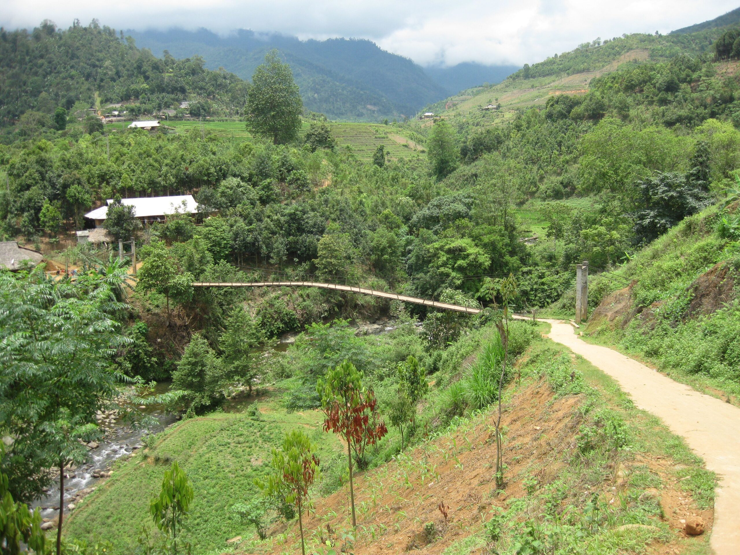 Landschaft in Vietnam, Dorfprojekt Bio-Gewürze